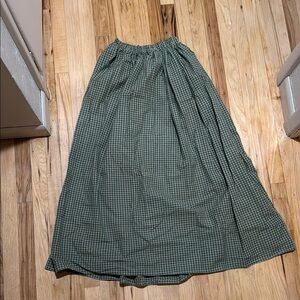 Green Checkered Women's Skirt